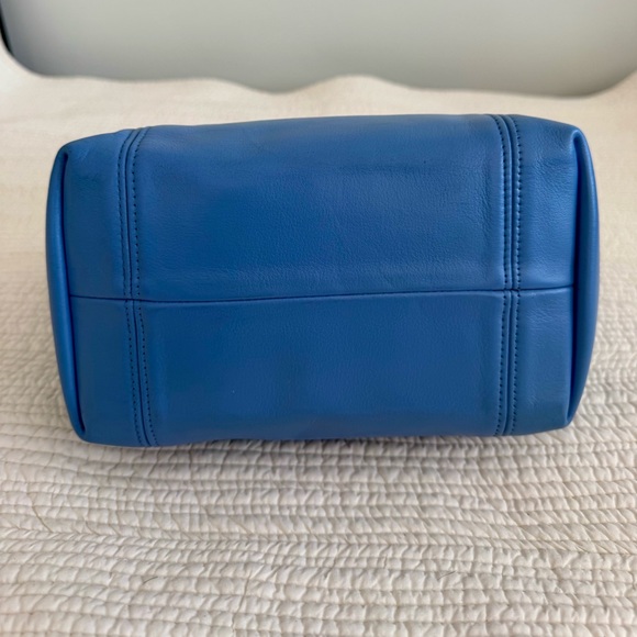 Coach Vintage Waverly Tote 4133 Blue Periwinkle Glovetanned Leather 1997 RARE - Picture 7 of 14